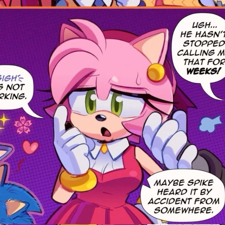 Amy Rose Comic Pfp