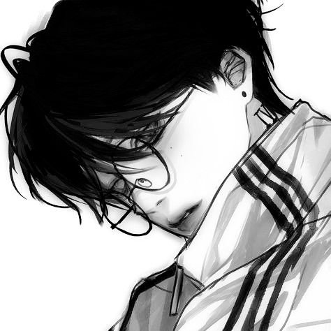 Anime Black And White Pfp Boy