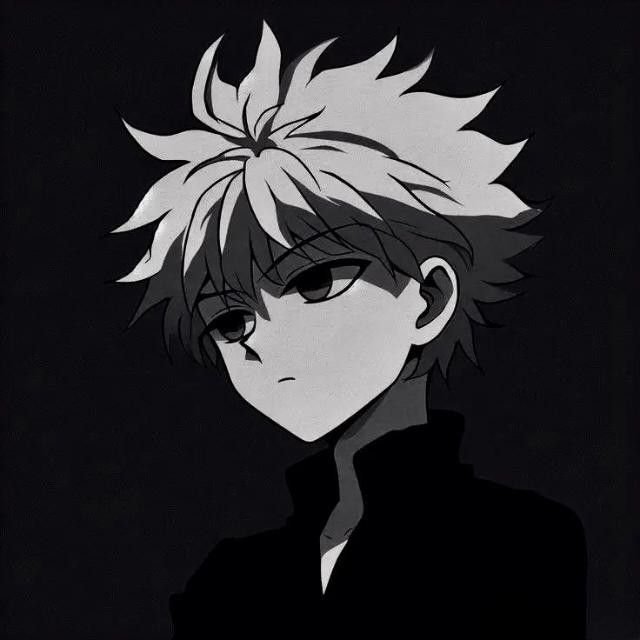 Anime Black And White Pfp Cute