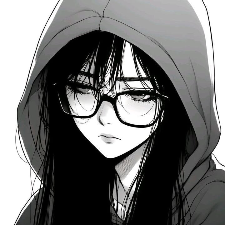 Anime Black And White Pfp Girl