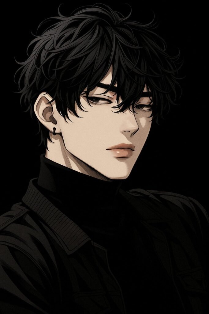 Anime Boy Pfp Aesthetic Black