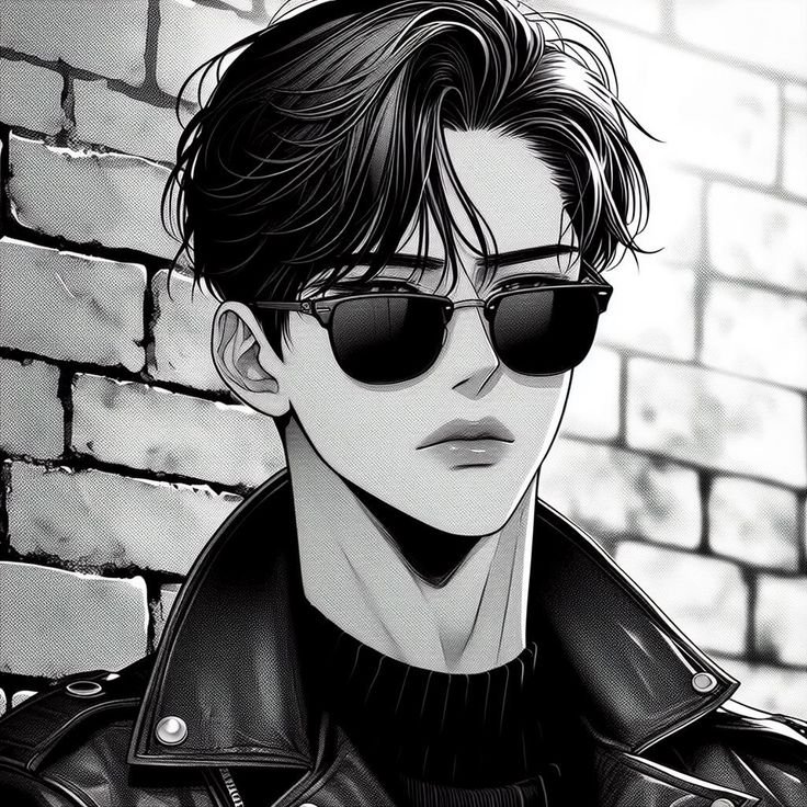 Anime Boy Pfp Black And White