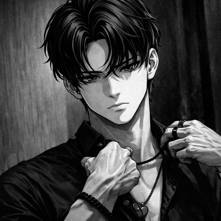 Anime Boy Pfp Black And White