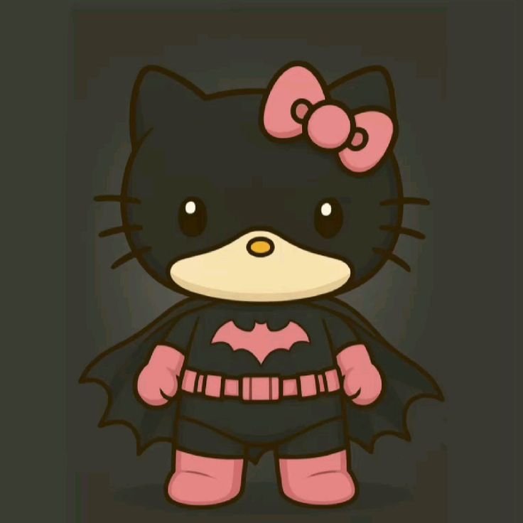 Batman Pfp Hello Kitty