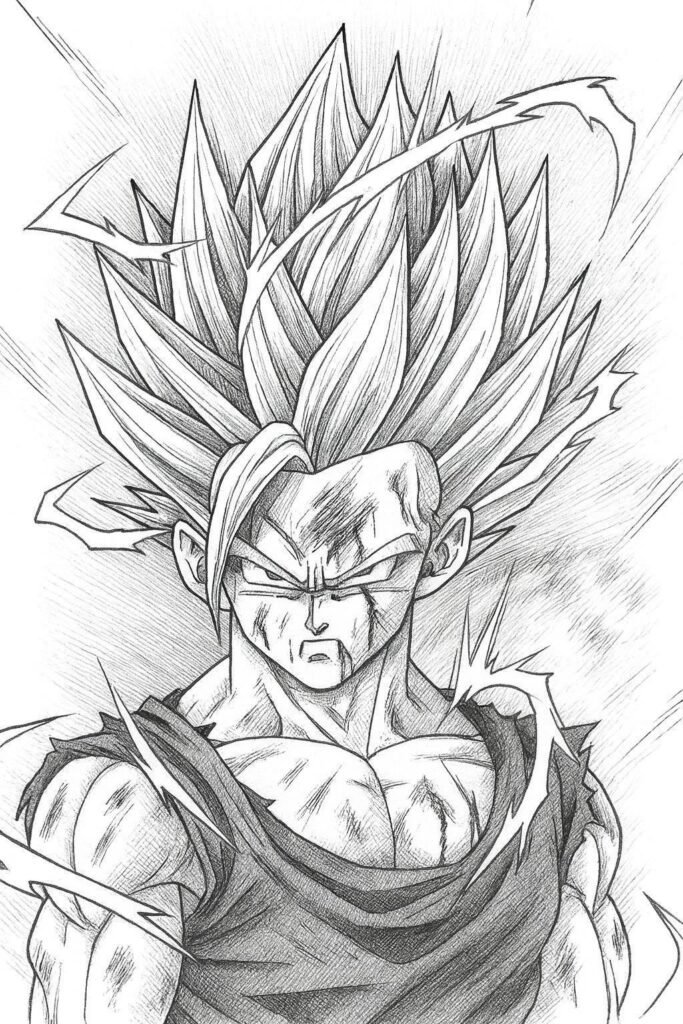 Beast Gohan Drawing