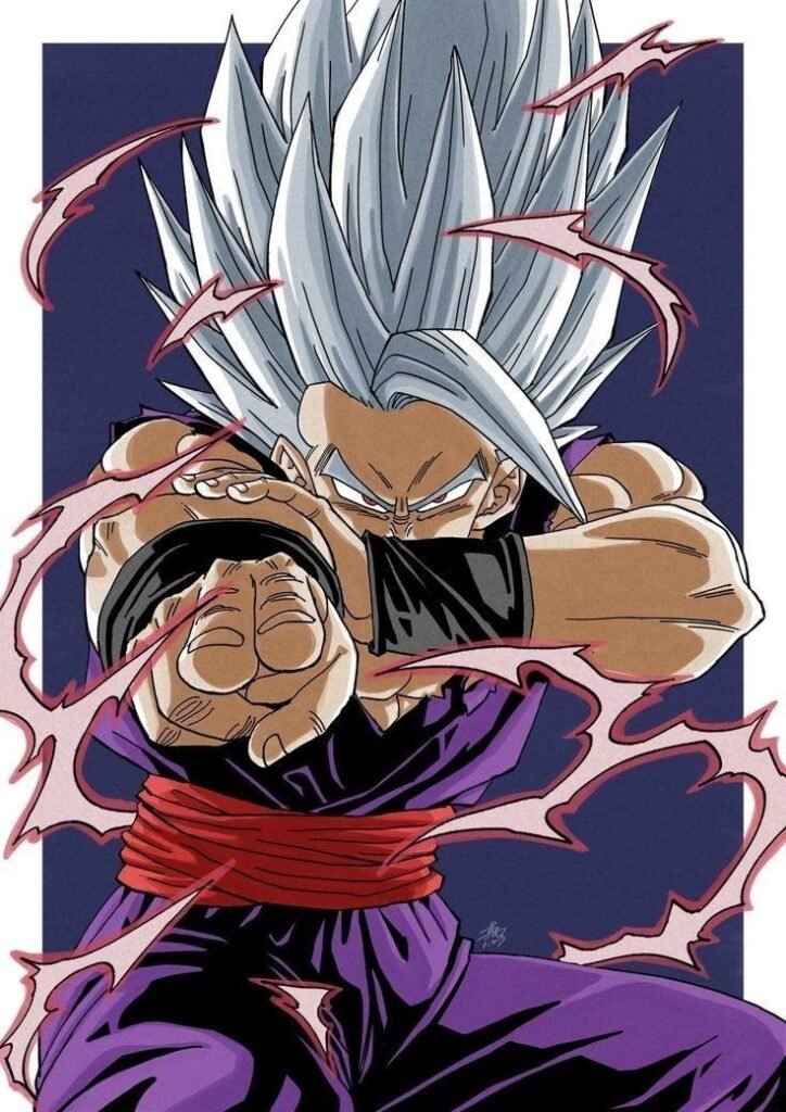 Beast Gohan Manga Panel Colored