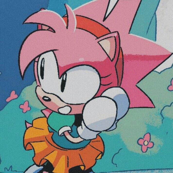 Classic Amy Rose Pfp