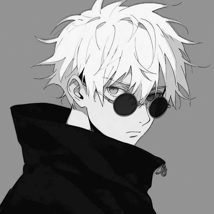 Gojo Black And White Pfp