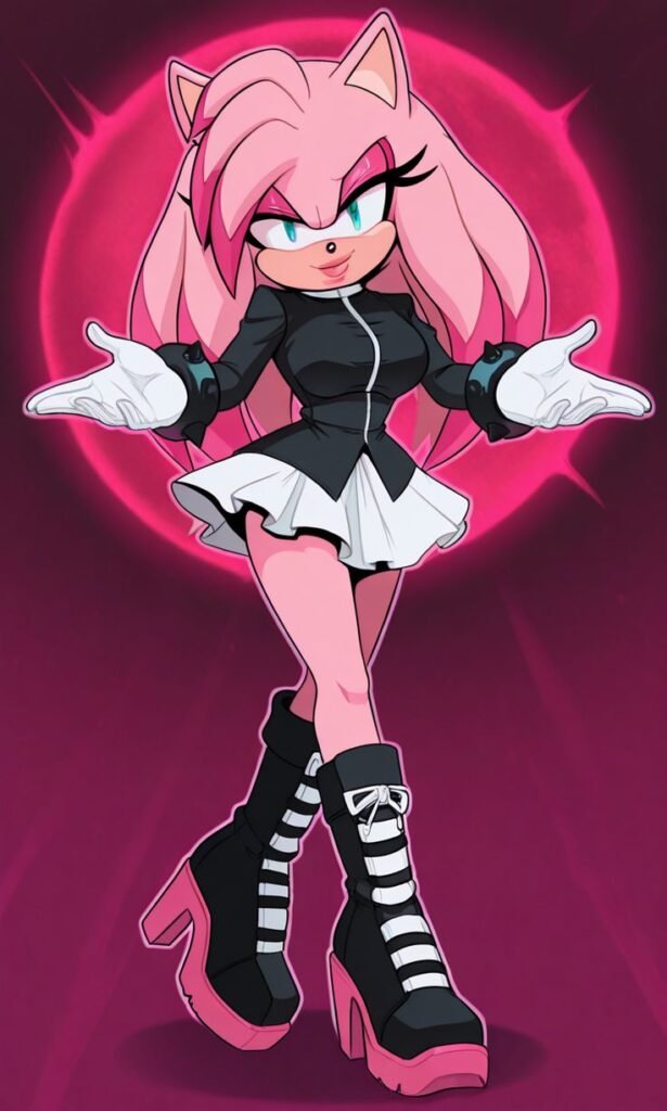 Goth Amy Rose Pfp