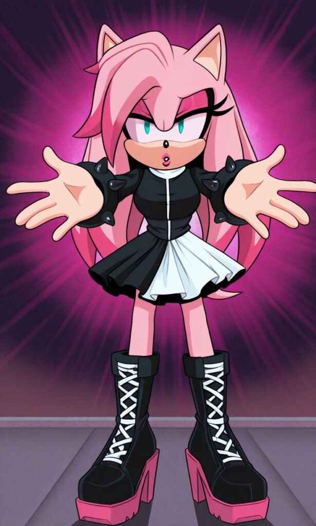 Goth Amy Rose Pfp