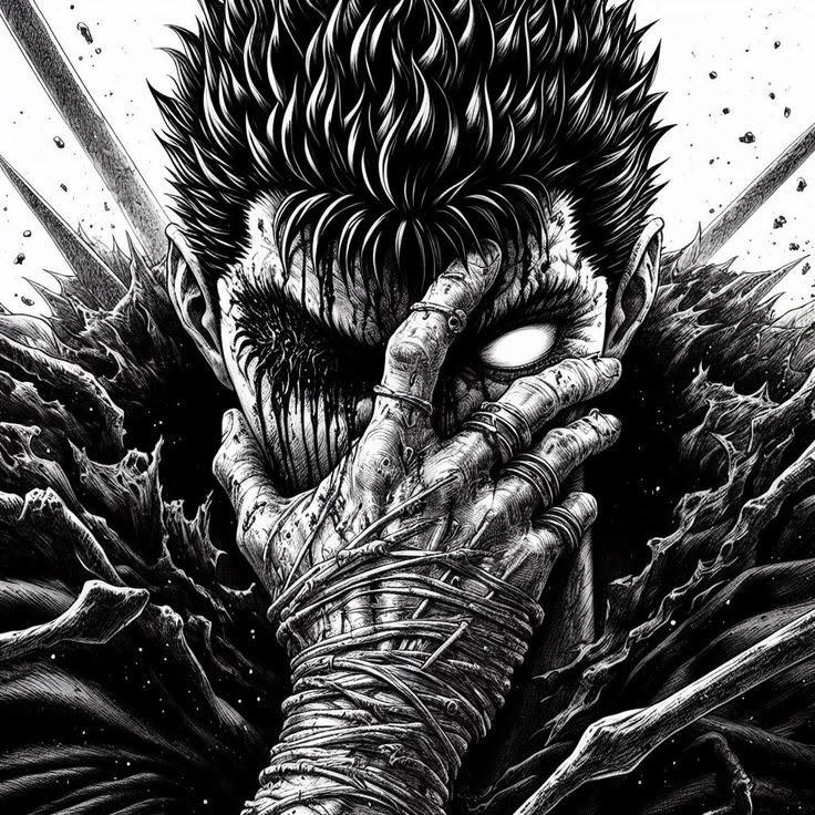 Guts Pfp Black And White