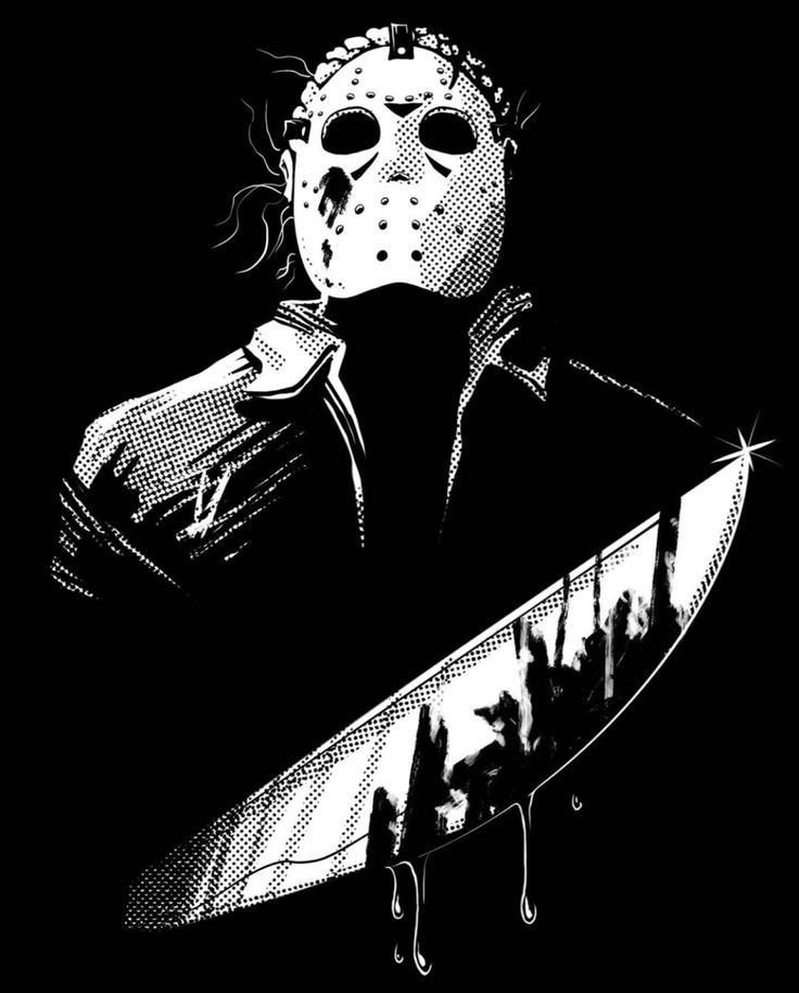 Jason Voorhees Pfp Black And White