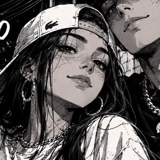 Matching Anime Black And White Pfp