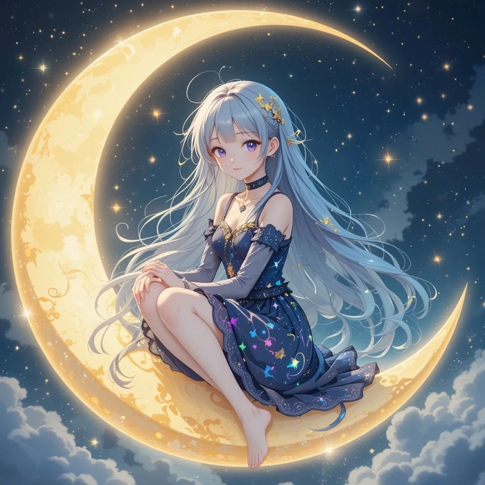 Moon PFP Aesthetic Girl