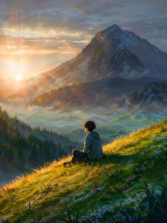 Peaceful Anime Wallpaper 4K