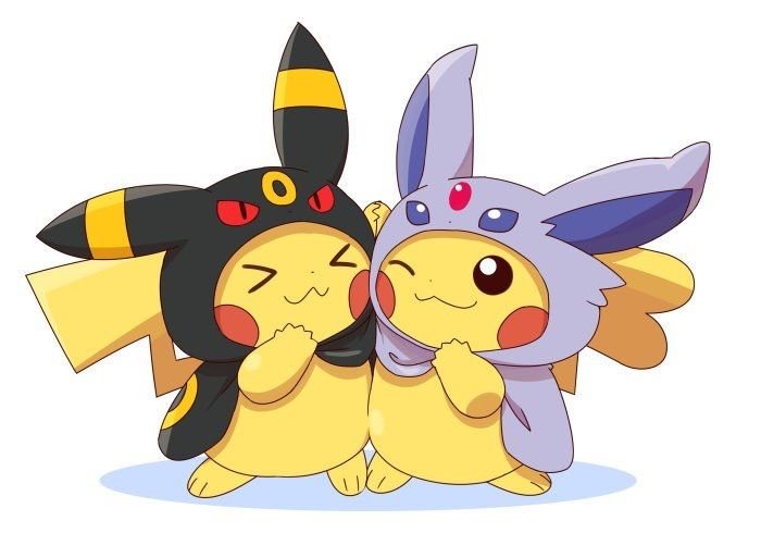 Pikachu and Eevee Matching PFP
