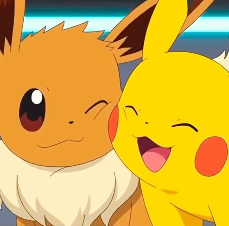 Pikachu and Eevee Matching PFP