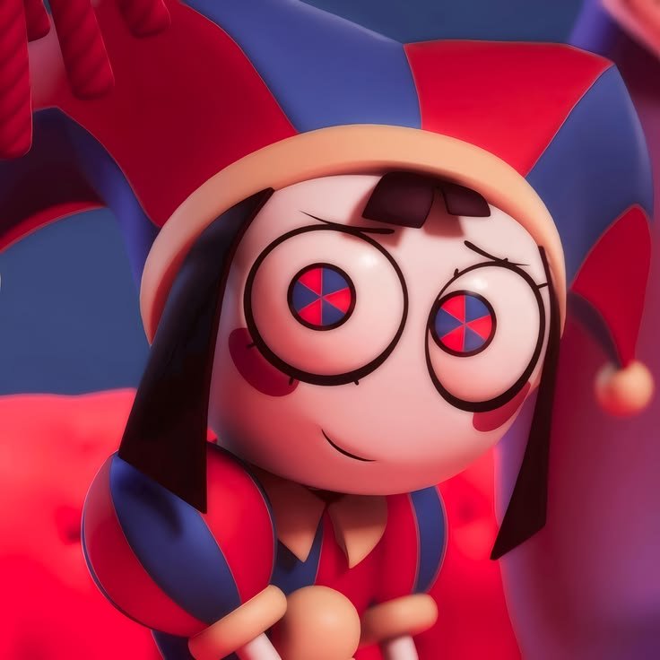 Pomni PFP Big Eyes