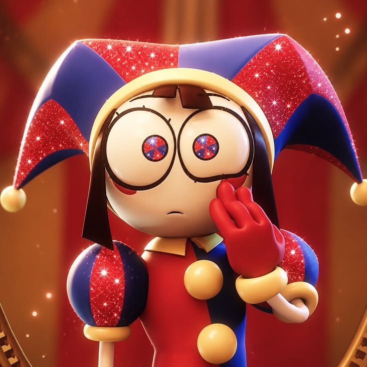 Pomni PFP Big Eyes