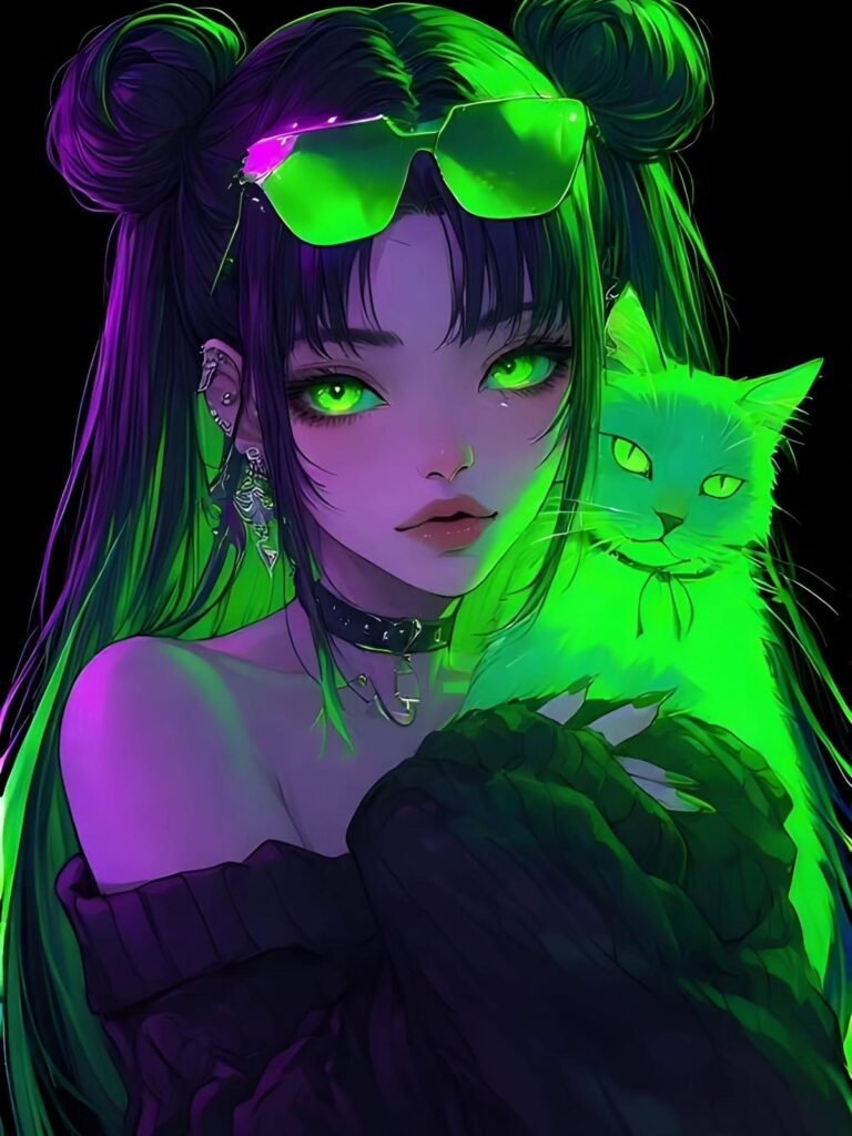 Purple And Green Pfp