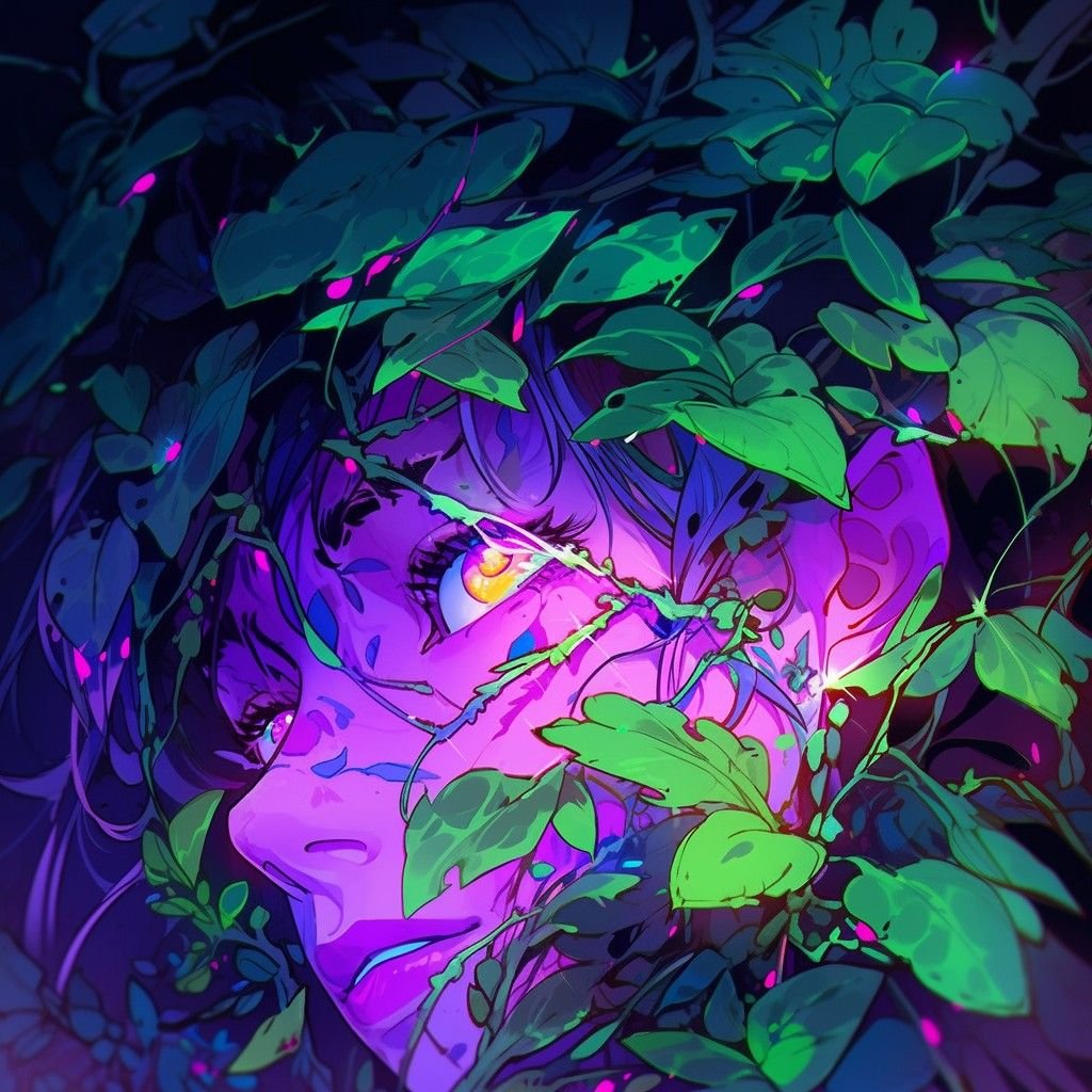 Purple And Green Pfp