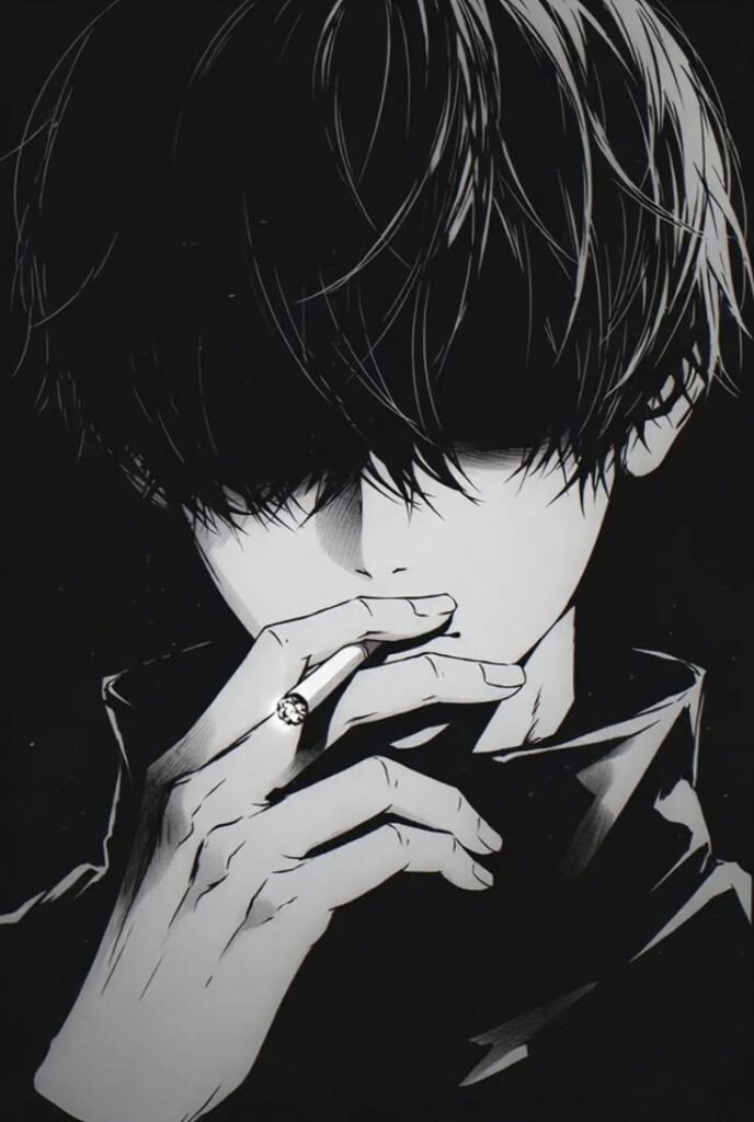 Sad Anime Black And White Pfp