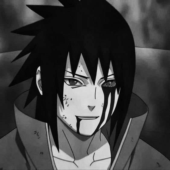 Sasuke Black And White Pfp