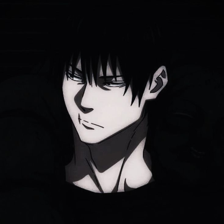Toji Black And White Pfp